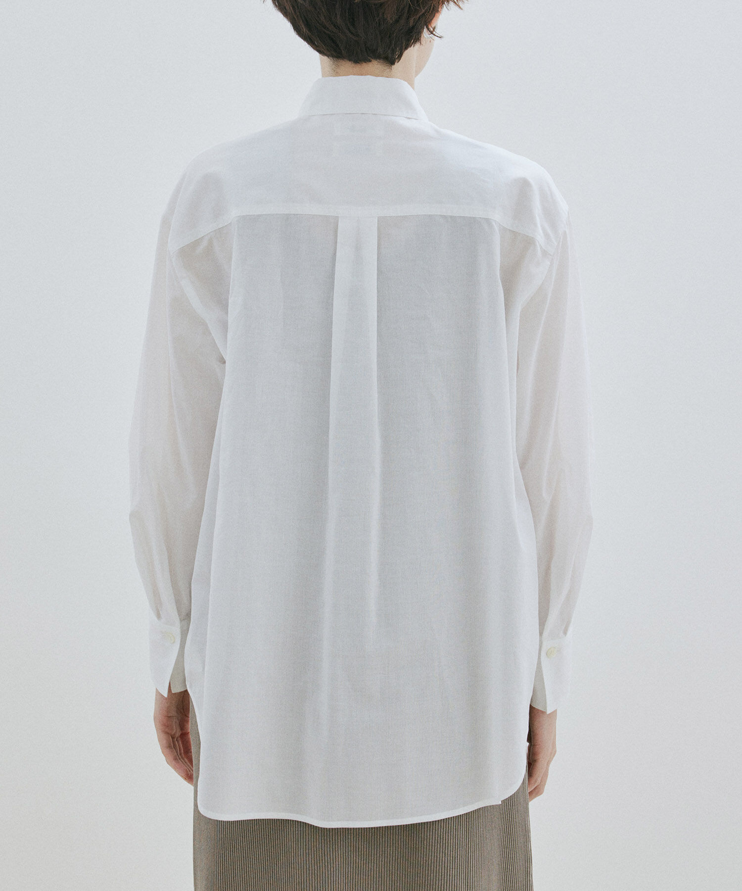 SALON adam et rope'「【NIPPON CULTURE】ワッシャーローンオーバーシャツ / 無地・ストライプ」|シャツ・ブラウス|