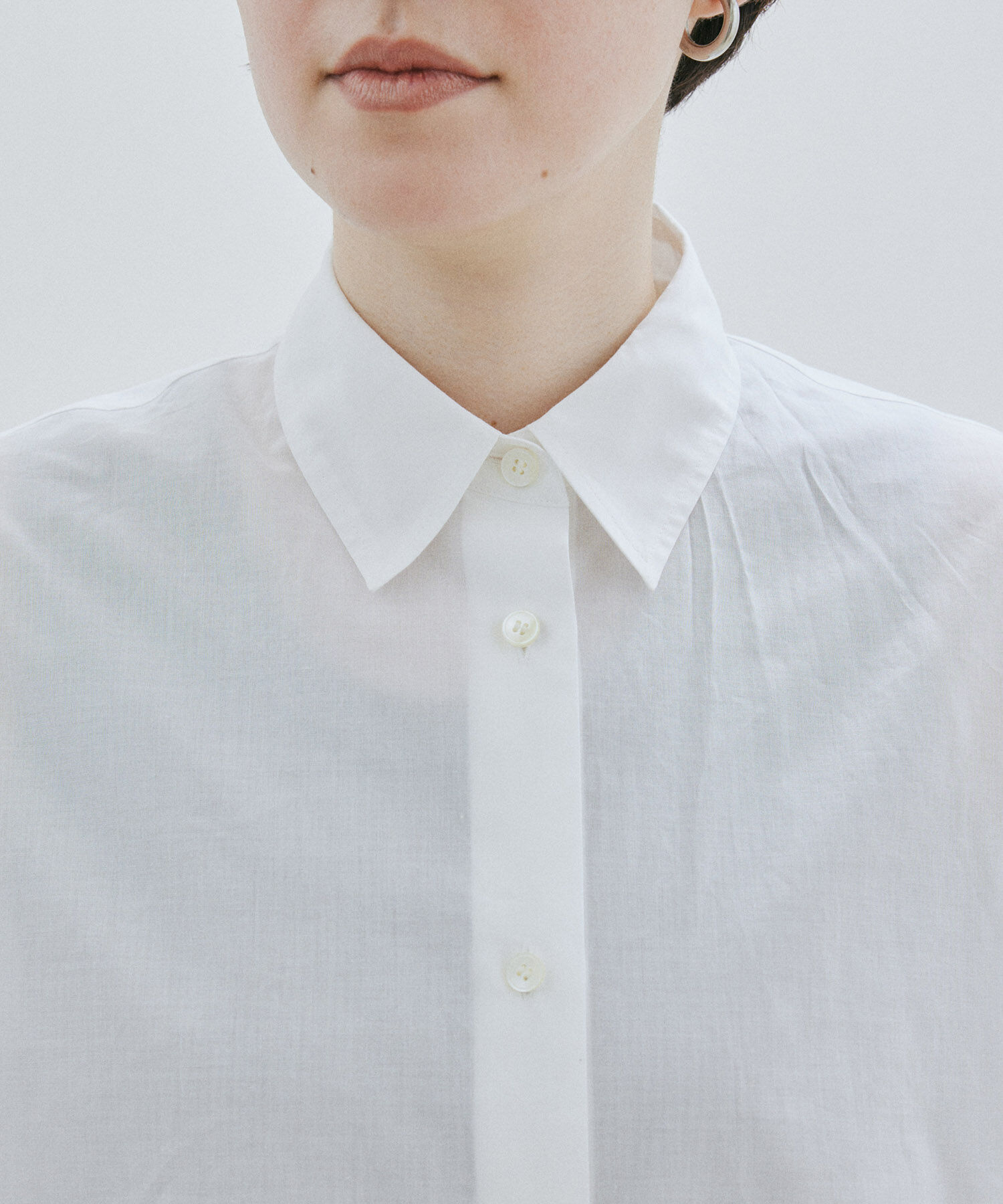 SALON adam et rope'「【NIPPON CULTURE】ワッシャーローンオーバーシャツ / 無地・ストライプ」|シャツ・ブラウス|