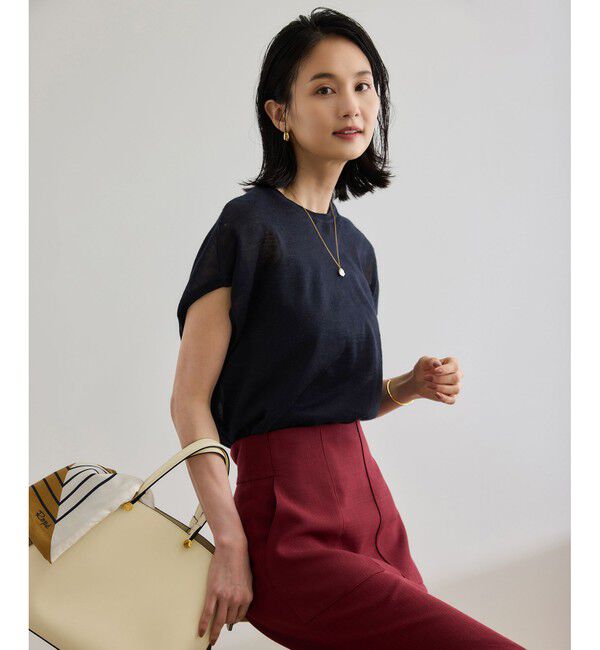 ROPE「ラミー フレンチスリーブプルオーバー/サマーニット」|ニット・セーター|