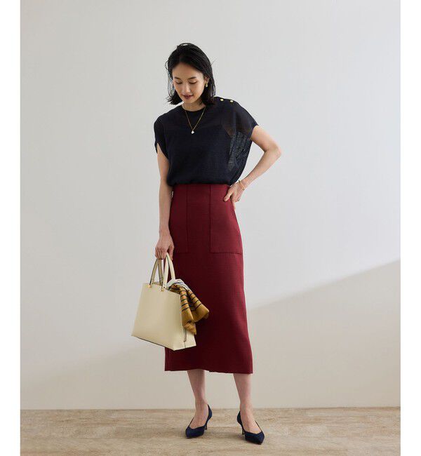 ROPE「ラミー フレンチスリーブプルオーバー/サマーニット」|ニット・セーター|