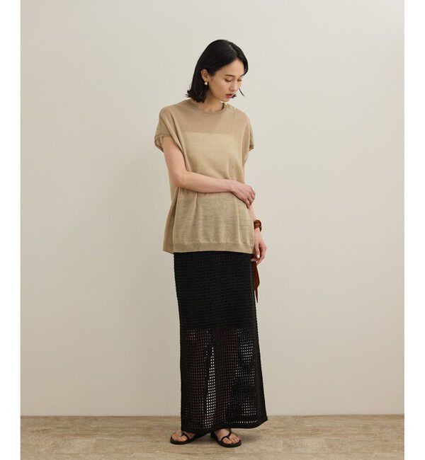 ROPE「ラミー フレンチスリーブプルオーバー/サマーニット」|ニット・セーター|