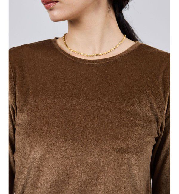 ROPE「レース袖シアーベロアカットソー/イージーケア」|Tシャツ・カットソー|