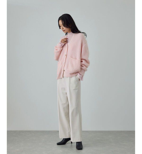 ROPE「ストレッチギャバセミフレアイージーパンツ/イージーケア」|チノ|