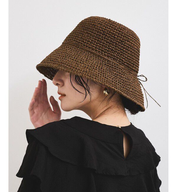 VIS「シンプル雑材ハット」|ハット|ブラウン(20)