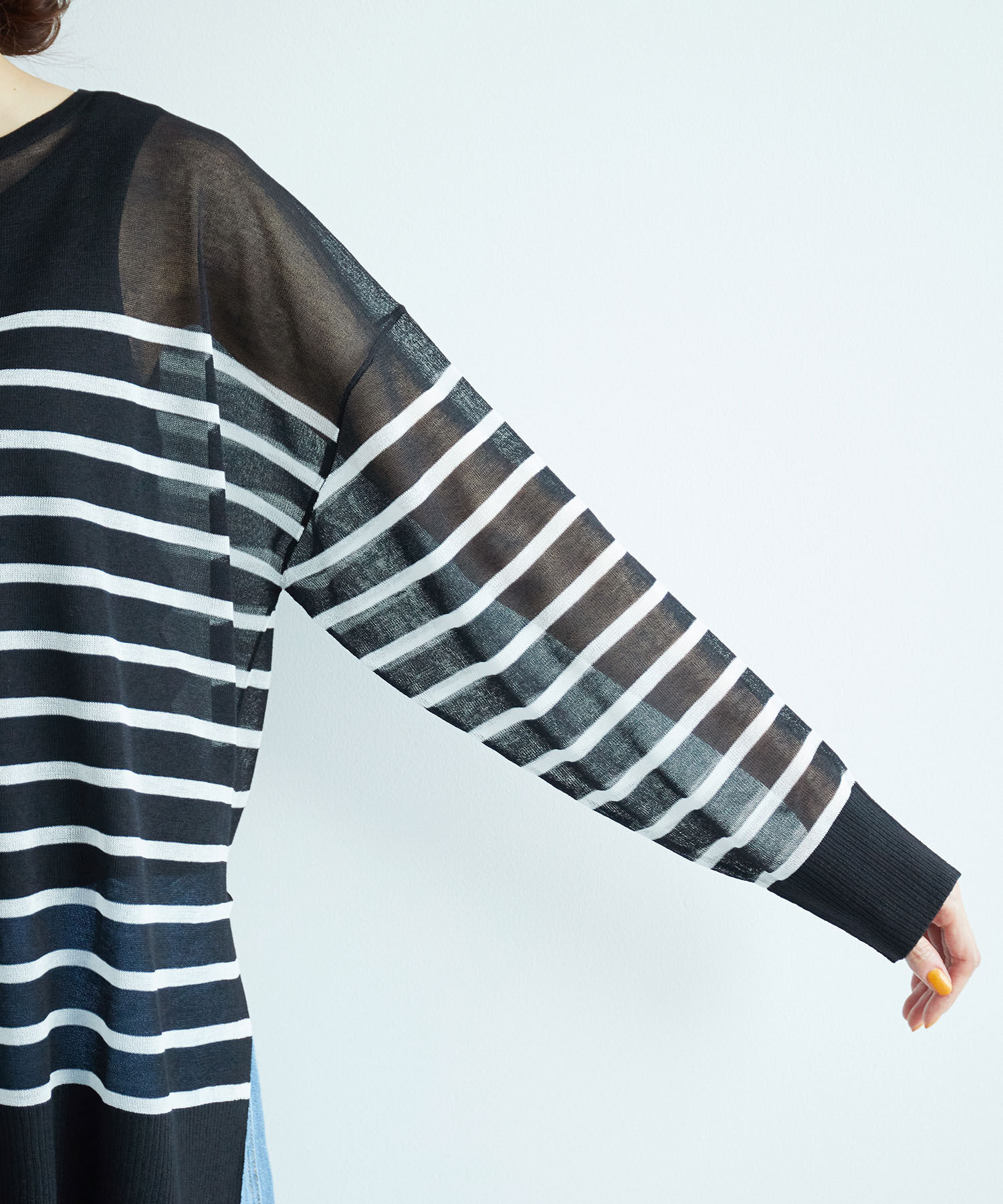 Rope&rsquo;Picnic「シアーボーダーニット」|ニット・セーター|