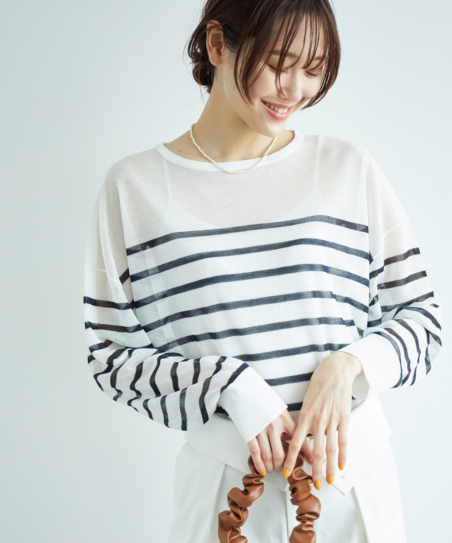 Rope&rsquo;Picnic「シアーボーダーニット」|ニット・セーター|