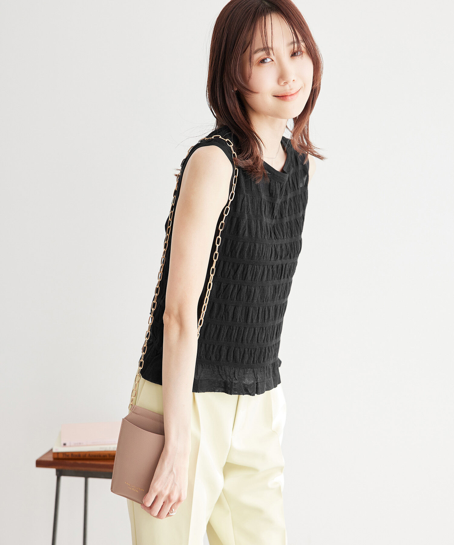 Rope&rsquo;Picnic「シアーシャーリングニットプルオーバー」|ニット・セーター|