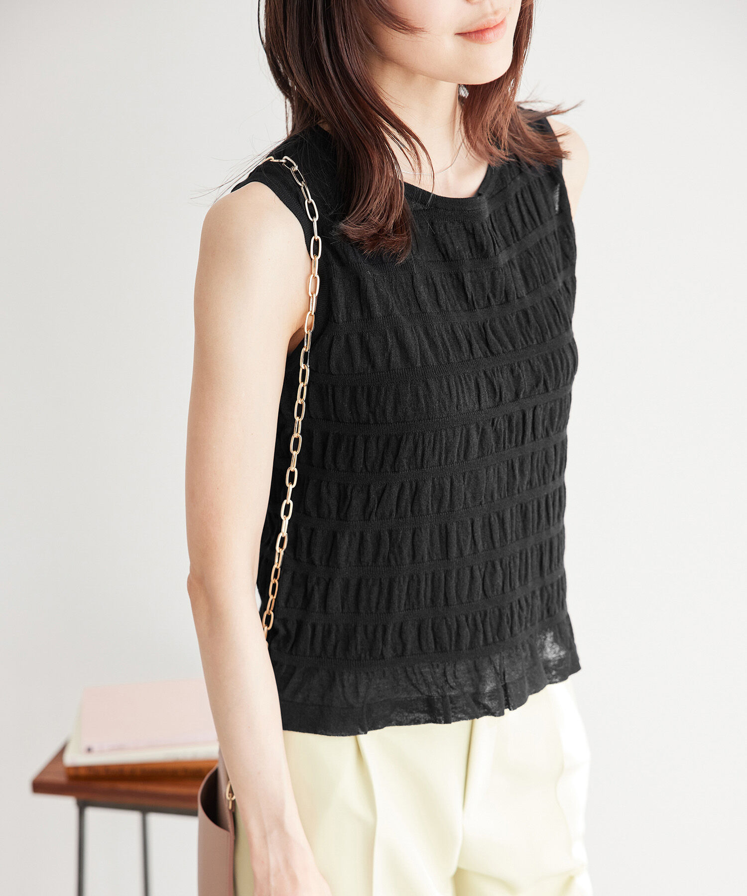 Rope&rsquo;Picnic「シアーシャーリングニットプルオーバー」|ニット・セーター|