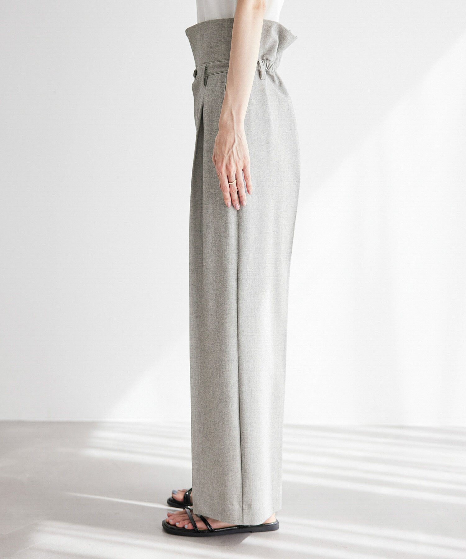 Rope&rsquo;Picnic「【ご好評につき新色追加決定！】リネン混シャンブレーパンツ/セットアップ対応・UVケア」|その他|