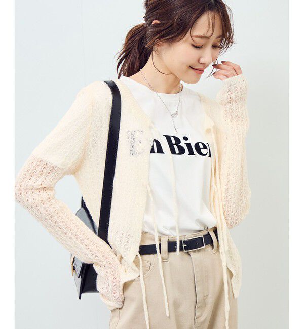 Rope&rsquo;Picnic「レース編みメッシュニットカーディガン」|カーディガン|キナリ(16)