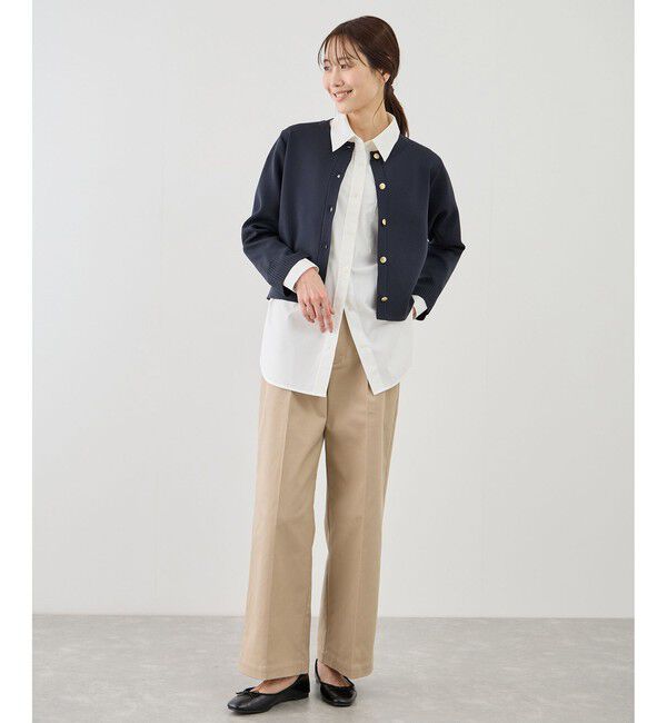 Rope&rsquo;Picnic「襟フリルドッキングカーディガン」|カーディガン|