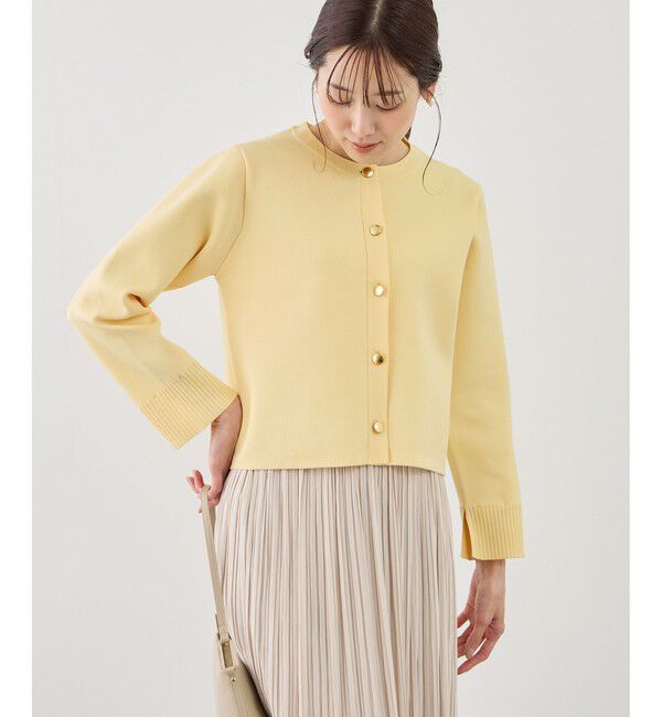Rope&rsquo;Picnic「襟フリルドッキングカーディガン」|カーディガン|