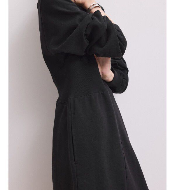 ADAM ET ROPE'「【WEB限定】ウエストリブスウェットワンピース」|ワンピース|