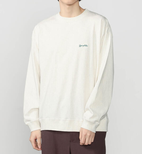 GYMPHLEX「Gymphlex | コットンジャージー クルーネック長袖Tシャツ MEN」|Tシャツ・カットソー|
