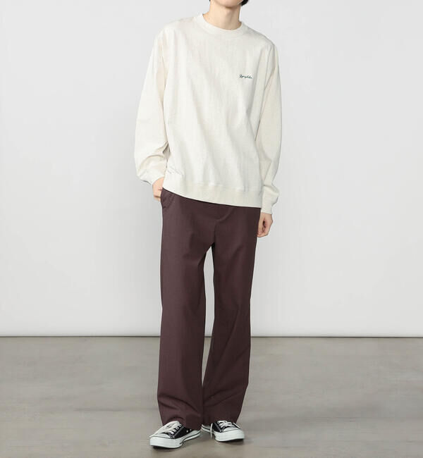 GYMPHLEX「Gymphlex | コットンジャージー クルーネック長袖Tシャツ MEN」|Tシャツ・カットソー|