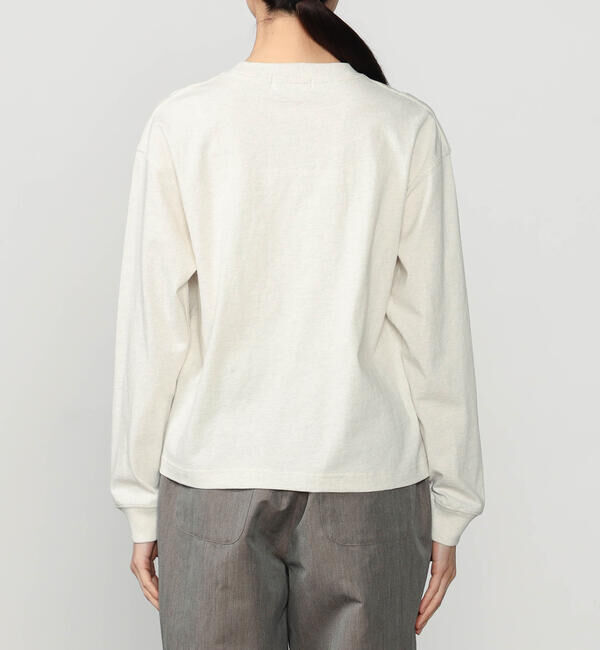 GYMPHLEX「Gymphlex | コットンジャージー クルーネック長袖Tシャツ WOMEN」|Tシャツ・カットソー|