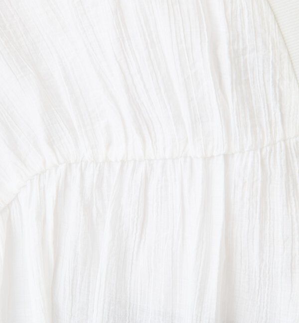  「ギャザー切替シャツカーディガン」|シャツ・ブラウス|