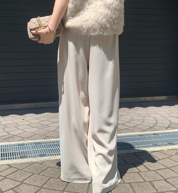  「【累計販売数3万枚突破/22色４サイズ展開！】タックワイドパンツ」|チノ|