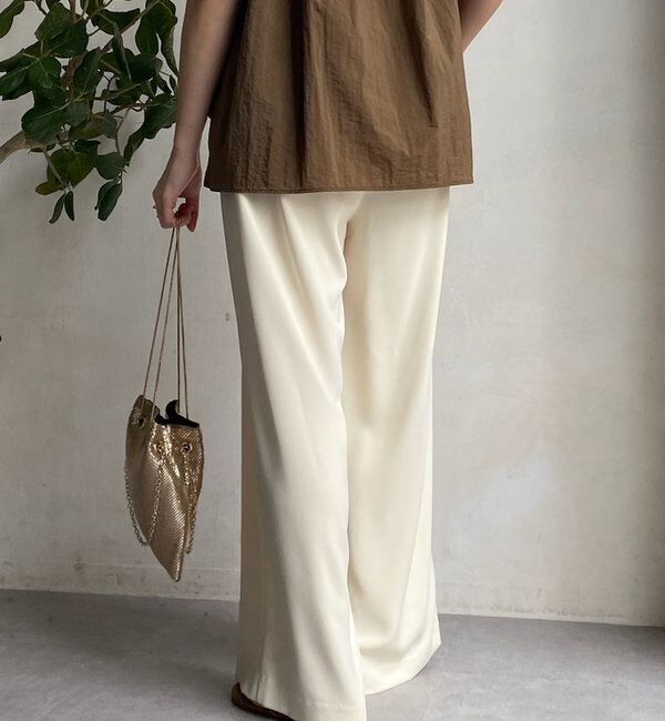  「【累計販売数3万枚突破/22色４サイズ展開！】タックワイドパンツ」|チノ|