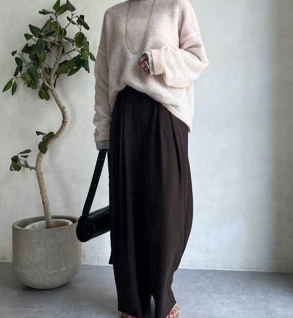  「【累計販売数3万枚突破/22色４サイズ展開！】タックワイドパンツ」|チノ|