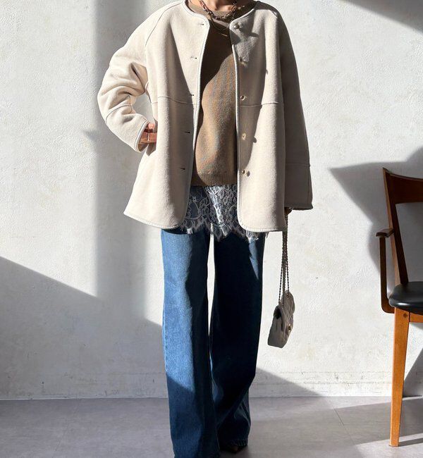  「リバーシブルボアコート」|その他|