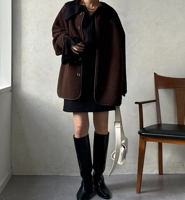  「リバーシブルボアコート」|その他|