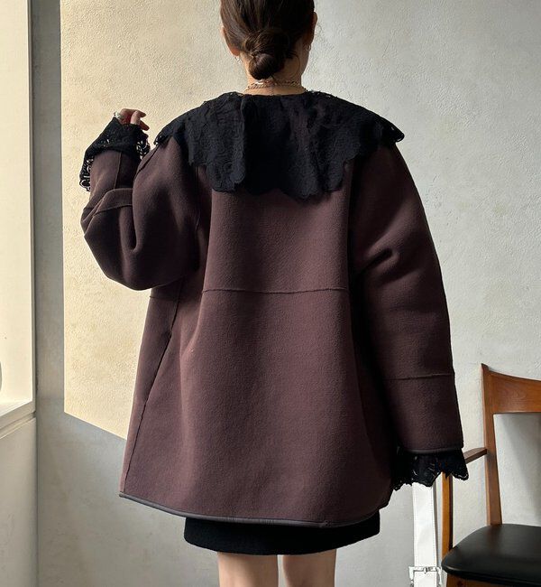  「リバーシブルボアコート」|その他|