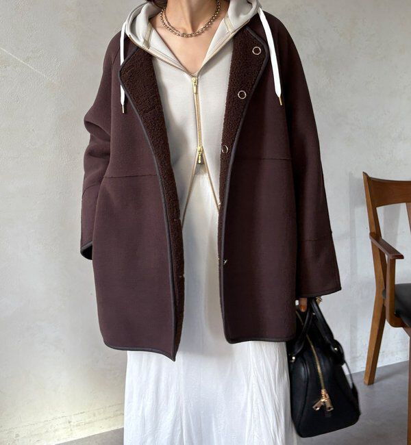  「リバーシブルボアコート」|その他|