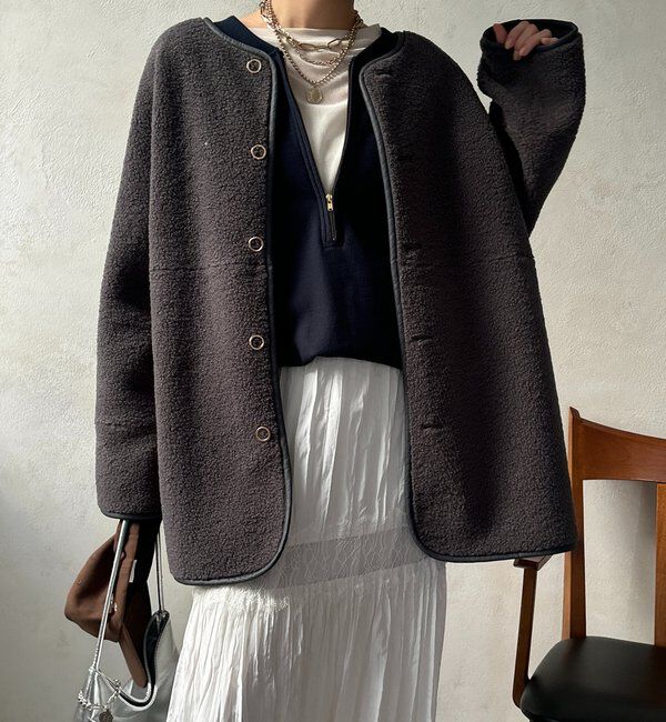  「リバーシブルボアコート」|その他|