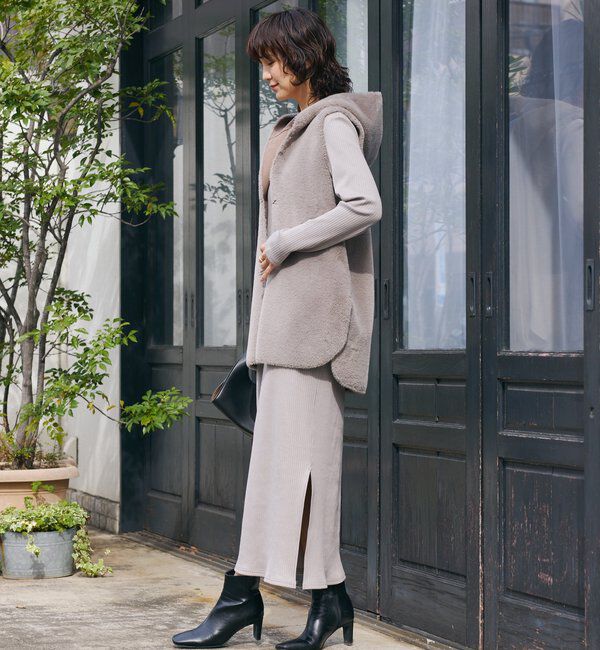  「【全骨格細見え】NEW2WAYロングリブワンピース」|ワンピース|