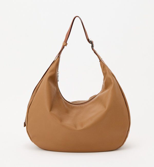  「ソフトレザーラウンドビッグショルダーバッグ」|ショルダー・メッセンジャー|