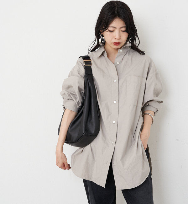  「ソフトレザーラウンドビッグショルダーバッグ」|ショルダー・メッセンジャー|