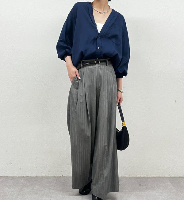  「袖リブV ブラウス」|シャツ・ブラウス|