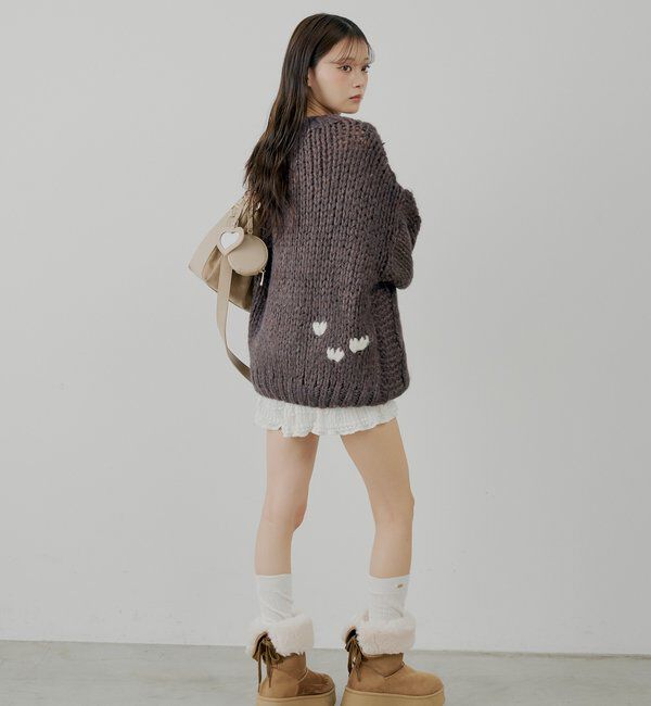  「ビッグケーブルルーズミニワンピース」|ワンピース|