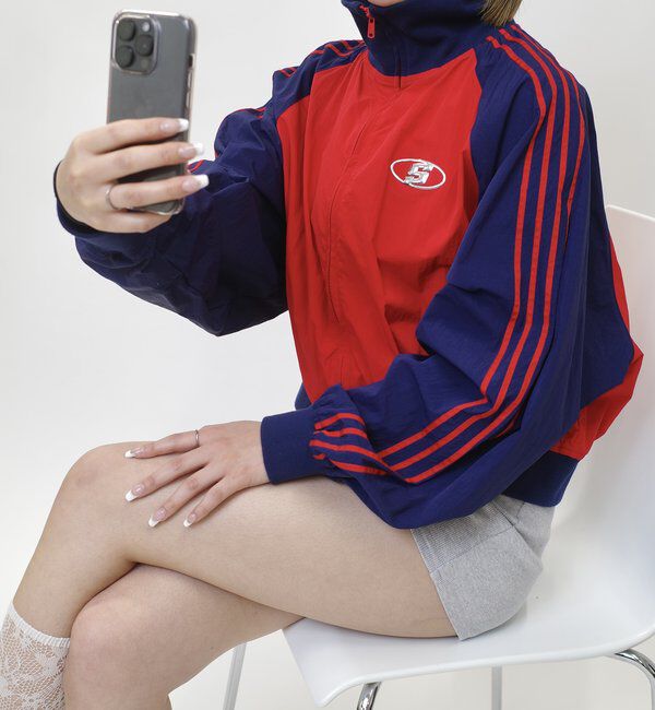  「【SLOPPY/スロッピー】 Sロゴナイロントラックジャケット」|その他|レッドその他1