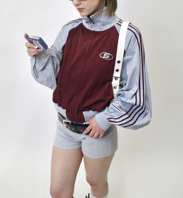  「【SLOPPY/スロッピー】 Sロゴナイロントラックジャケット」|その他|バーガンディー