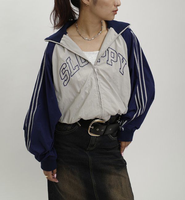  「【SLOPPY/スロッピー】 Sロゴナイロントラックジャケット」|その他|グレーその他2