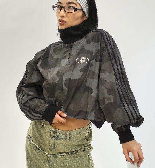  「【SLOPPY/スロッピー】 Sロゴナイロントラックジャケット」|その他|グレー