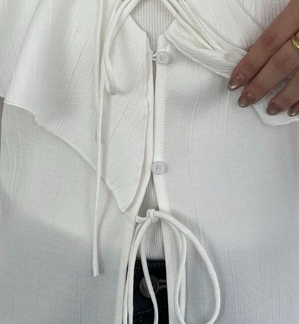  「フリルリボンブラウス」|シャツ・ブラウス|