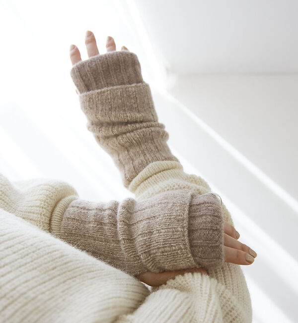 collex「メリノウール アルパカ 2WAY フィンガーレスグローブ 手袋」|手袋|