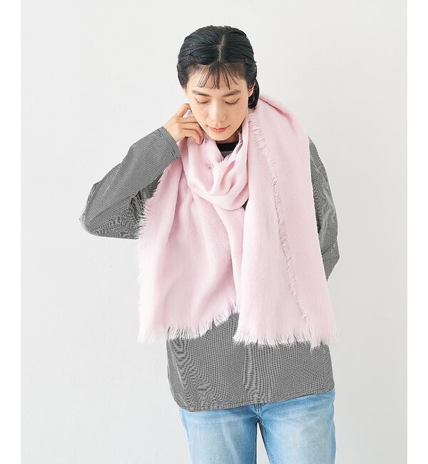 collex「シャギーストール」|マフラー|ピンク
