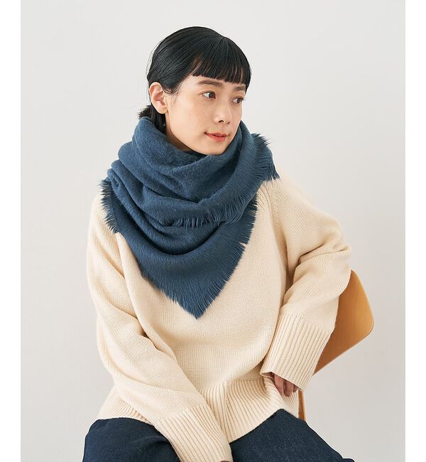 collex「シャギーストール」|マフラー|ネイビー