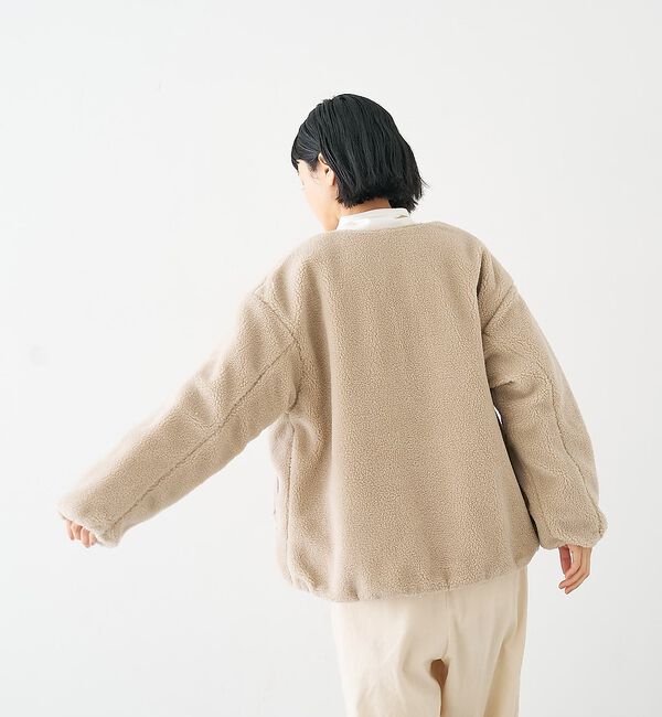 collex「キルト&times;ボアリバーシブル中綿ブルゾン」|ブルゾン・スタジャン|