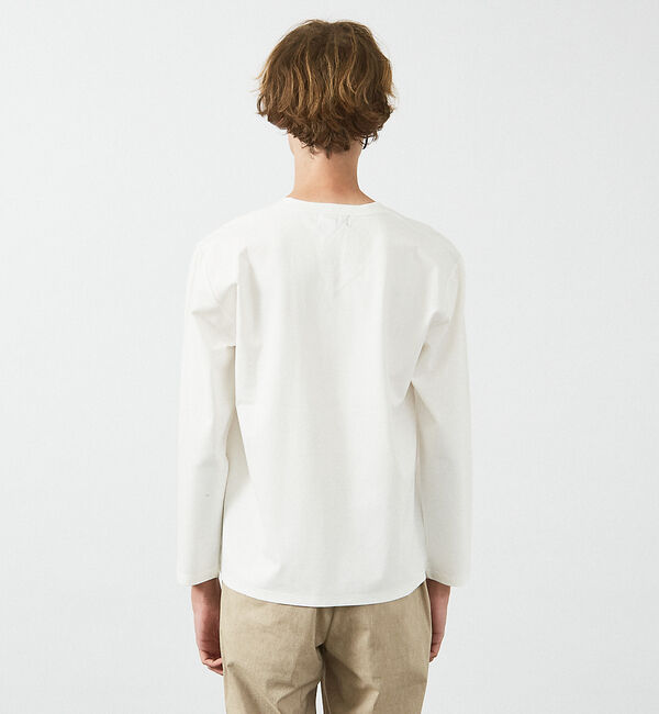 ABAHOUSE「【定番】ドレスポンチ Vネック 長袖Tシャツ / ストレッチ」|Tシャツ・カットソー|