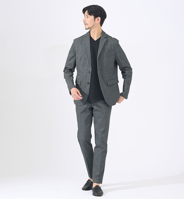 ABAHOUSE「【セットアップ対応 / 軽量 / ハイパーストレッチ】ワッシャー プリント スラ」|スラックス|