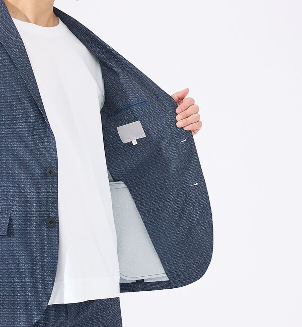 ABAHOUSE「【上下2点セット / 軽量 / ハイパーストレッチ】ワッシャー プリント ジャケ」|スーツ|