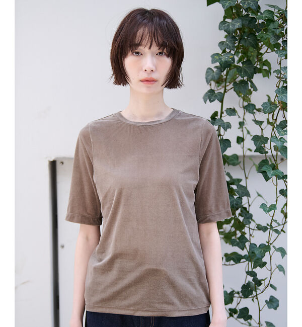 Rouge vif「【MICA&DEAL/マイカアンドディール】ベロアTEE / シアーベロア /」|Tシャツ・カットソー|