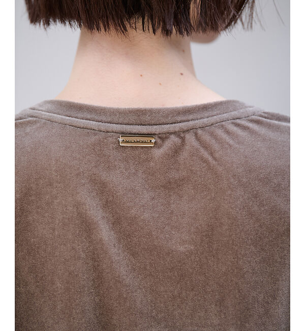 Rouge vif「【MICA&DEAL/マイカアンドディール】ベロアTEE / シアーベロア /」|Tシャツ・カットソー|