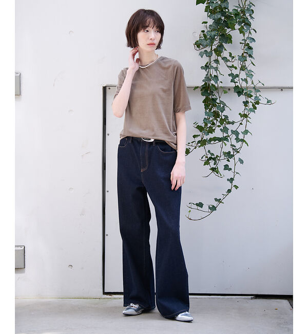 Rouge vif「【MICA&DEAL/マイカアンドディール】ベロアTEE / シアーベロア /」|Tシャツ・カットソー|