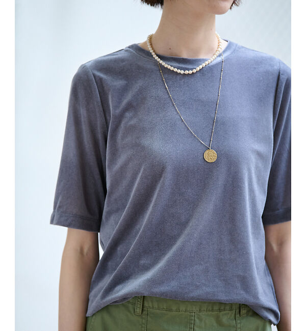 Rouge vif「【MICA&DEAL/マイカアンドディール】ベロアTEE / シアーベロア /」|Tシャツ・カットソー|